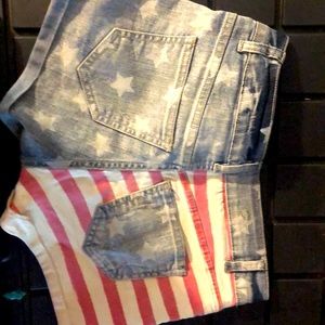 American flag shorts  size 1